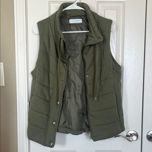 Women's Olive Green Puffer Vest